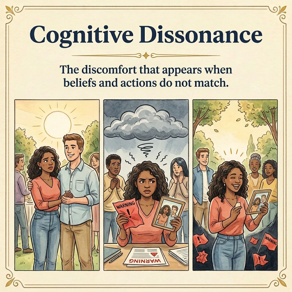 Illustration of Cognitive Dissonance