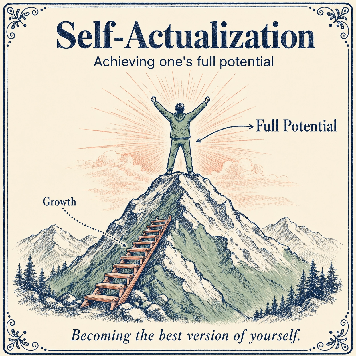 Illustration of Self-Actualization