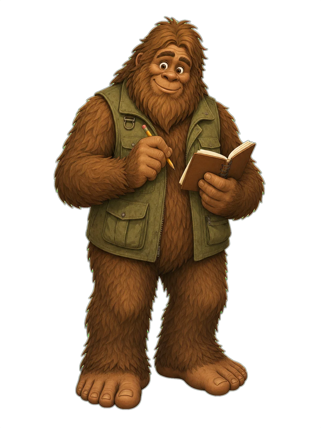 Frank the Sasquatch — Psychology Notebook mascot
