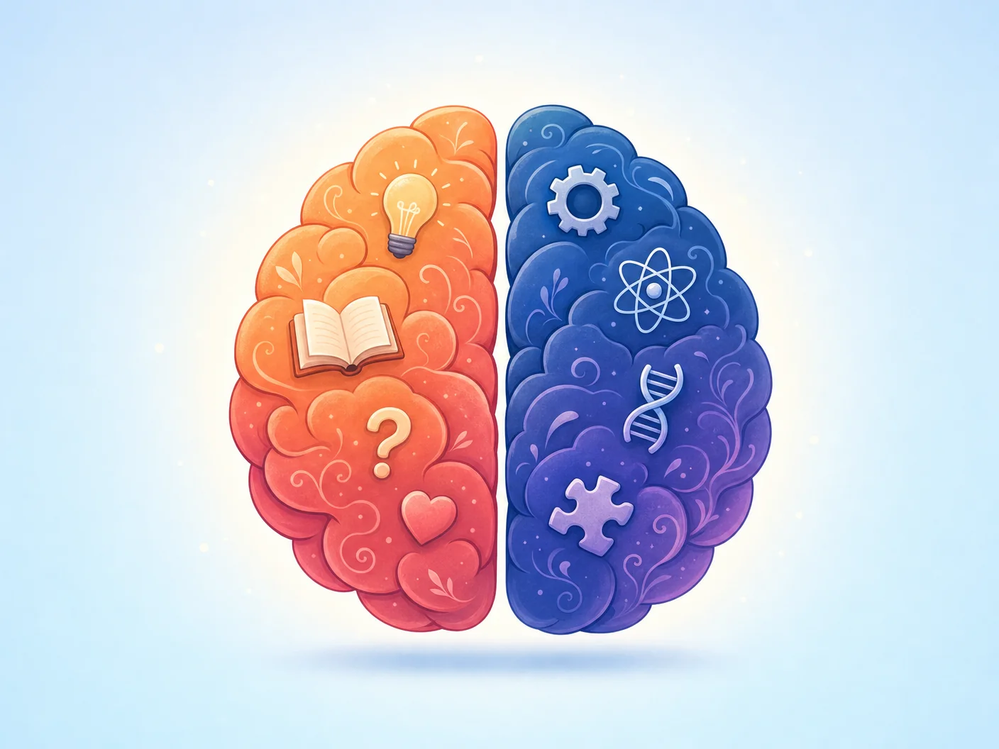 The Psychology Notebook brain illustration